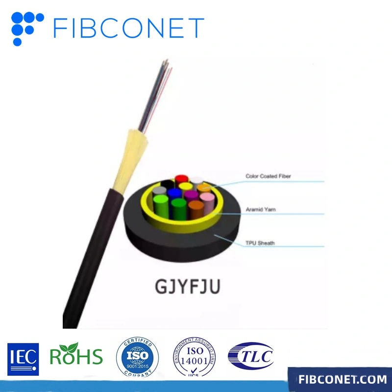 FTTH Accès Gjyfju ronde en plein air optique monomode Fibre optique Câble TPU