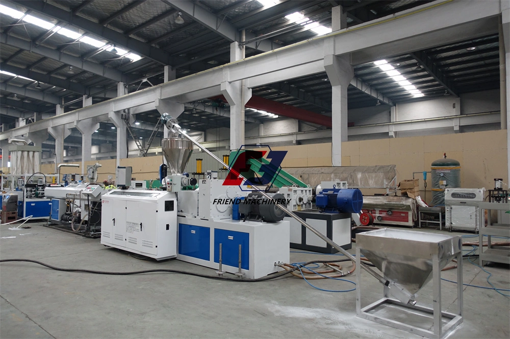 Friend Made PVC Conduit DN16 DN20 Plastic Pipe Processing Twin Screw Extruder/Extrusion Machine Production Line Double Output 150kg-220kg