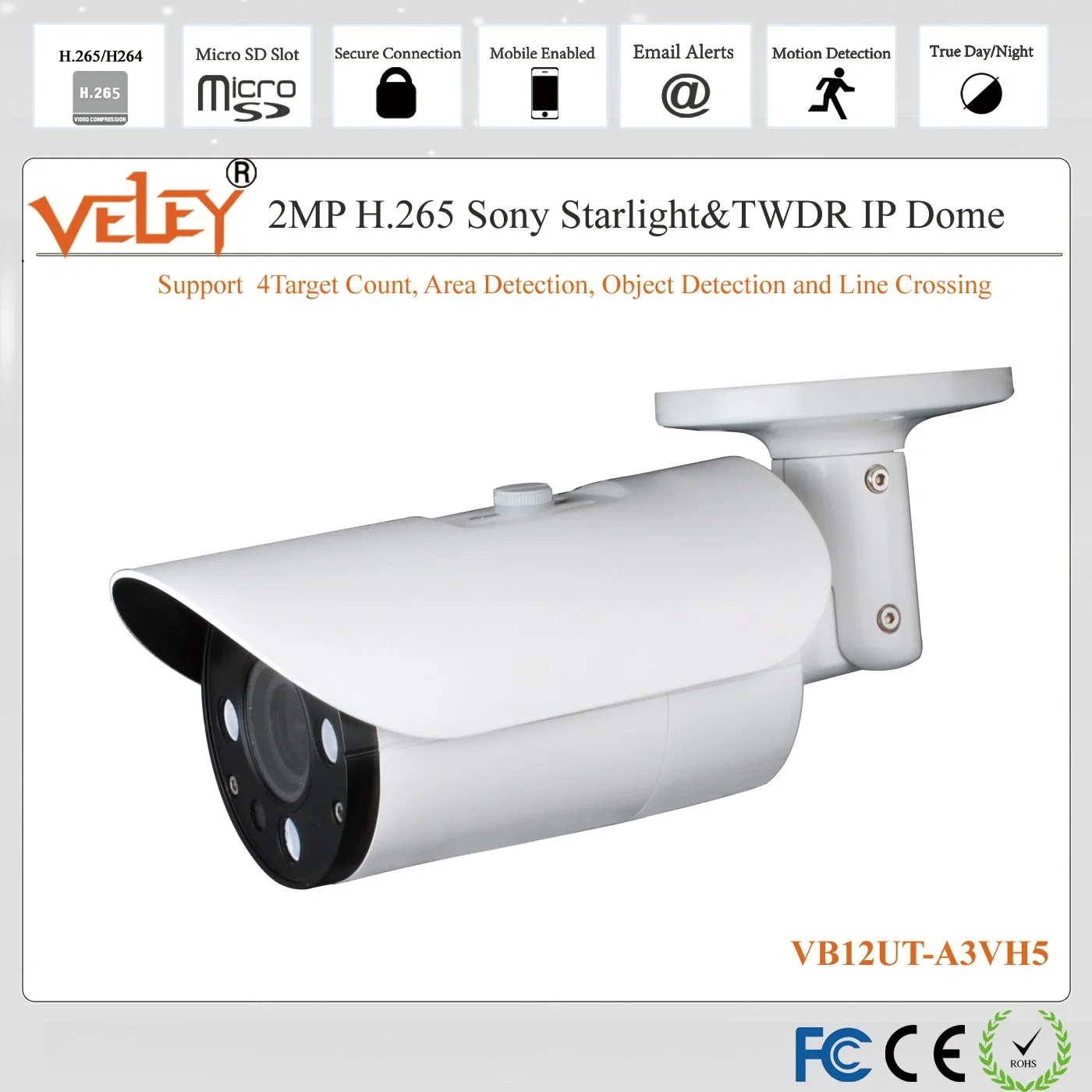 CCTV Video Camera Sony Starlight Waterproof Security IR IP Dome SIM Card Camera