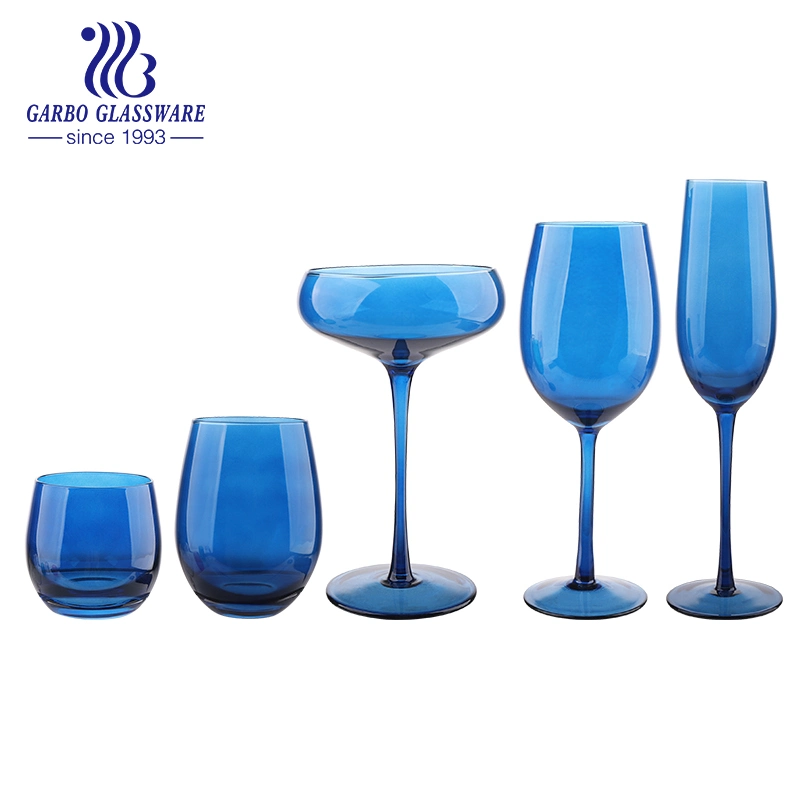 Color Box Pack Personalized Color Decerative Spray Wine Glass Set