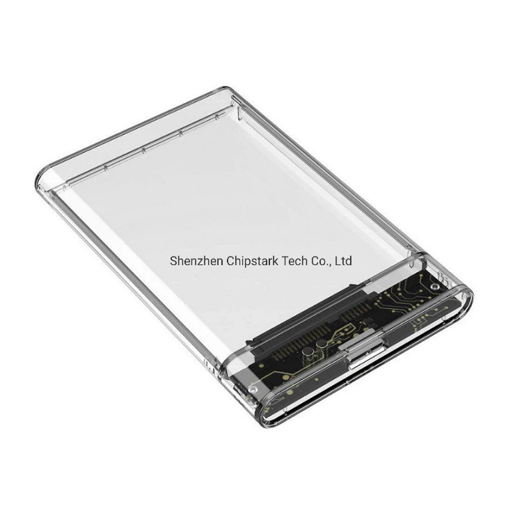 USB3.0 HDD Enclosure 2.5inch Serial Port SATA SSD Hard Drive Case Support 2tb Transparent Mobile External HDD Case