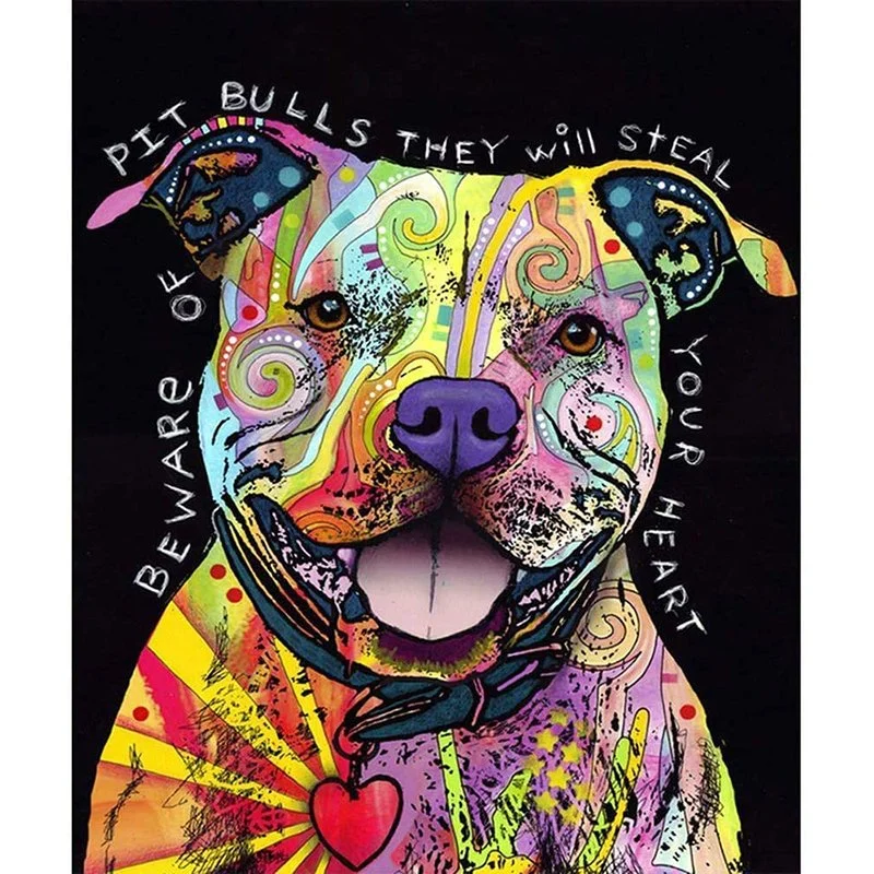 Children Colorful Cute Dog Design Home Decoration Beads DIY Diamond Rhinestone Art Painting Puzzle Diamond Painting