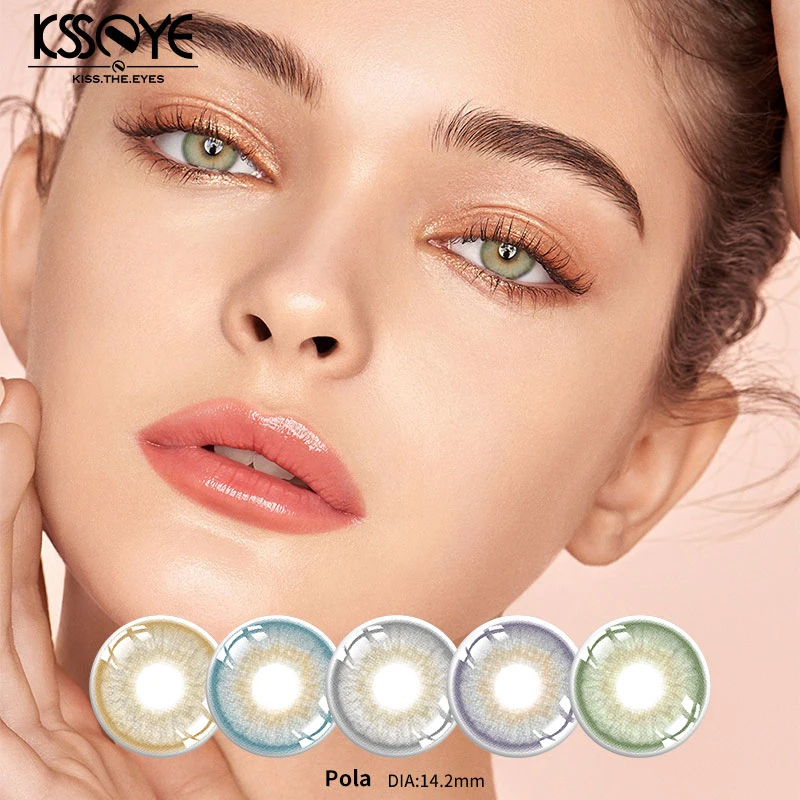 Pola Gray Prescription Colored Contact Lenses Beautiful Eye Lens Contact Soft Contact Lens New High-Quality and Cheap Color Contact Lenses