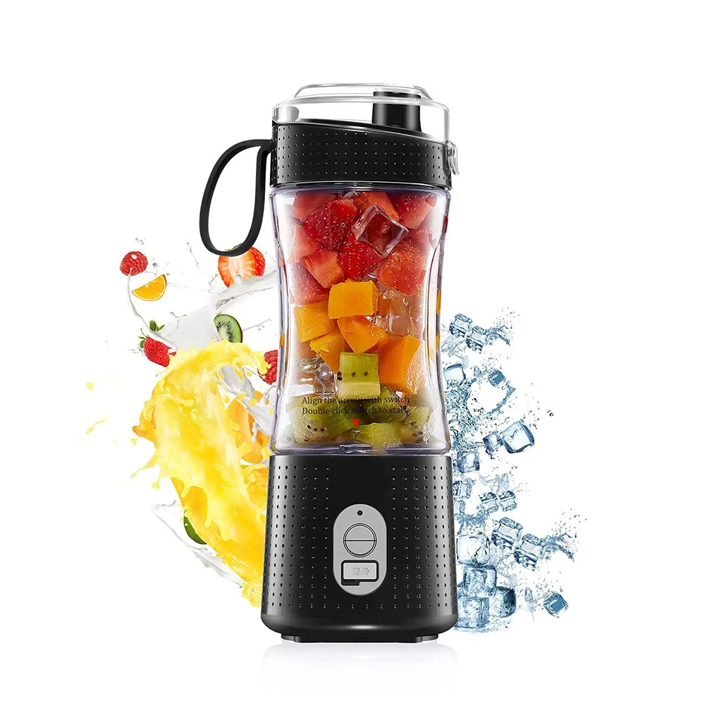 Electric 6 Blade Fruit Mixer Smoothie Blender Portable Blender Bottle 4000amh Battery Power Personal Portable Juicer