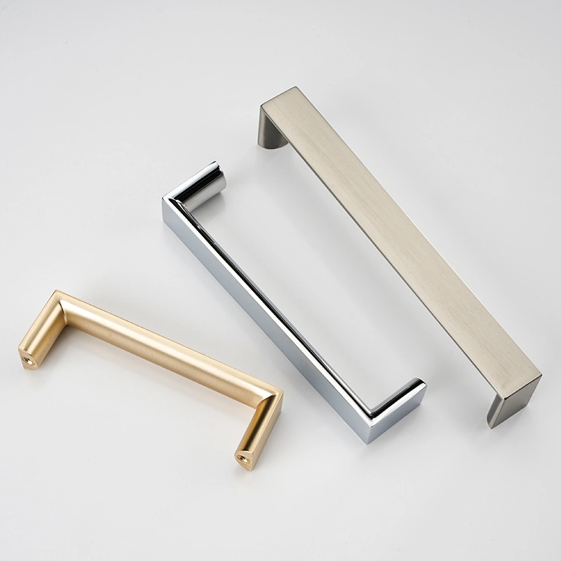 Fashion Designed Zinc Alloy Cabinet Handle High quality/High cost performance Chrome Silver Kitchen Handle America Style 96mm Drawer Handle