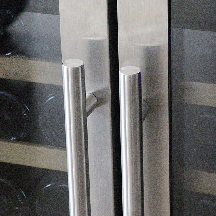 120L Constant Temperature Double Doors Dual Zone Wine Cooler Wine Refrigerator Fridge