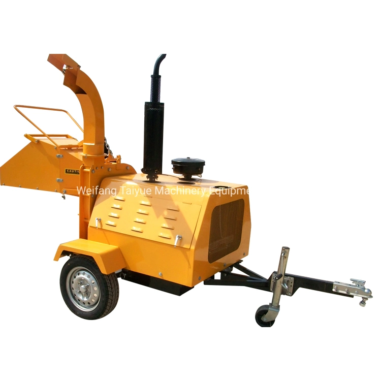 Drum Type Mobile Wood Chipper Leaf Shredder Tree Cutting Machine