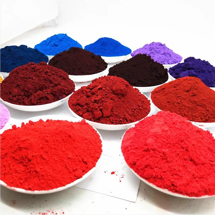 Colorful Pigment Iron Oxide Yellow 313 and Iron Oxide Red 130 for Concrete Bricks and Paint