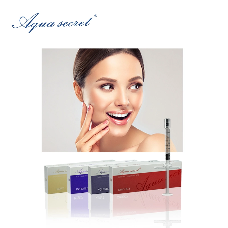 Aqua Secret Hot Selling ha ácido Hialurónico Dermal 1ml 2ml Inyección de relleno de la barbilla de la mejilla del labio