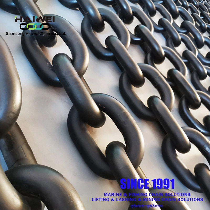 Factory Sales High Strength Heavy Duty Black Painting Galvanized Carburized Lifting Link Welded Alloy Steel Traction Chains with CE/ISO for Mining Hoisting Use