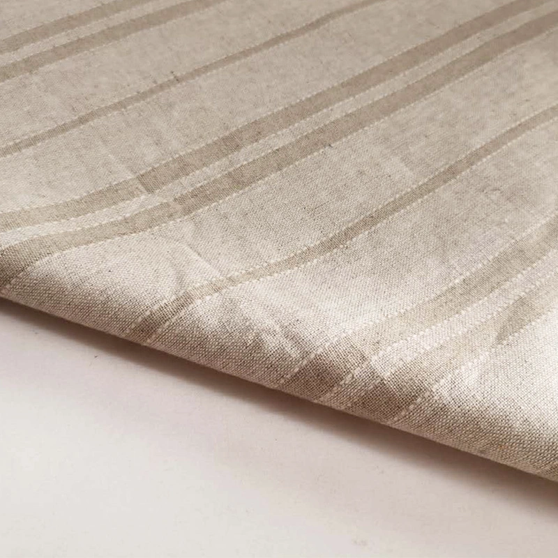 Wholesale Linen Fabric Natural Color Woven Fabric for Home Textile Blended Linen Rayon Organic