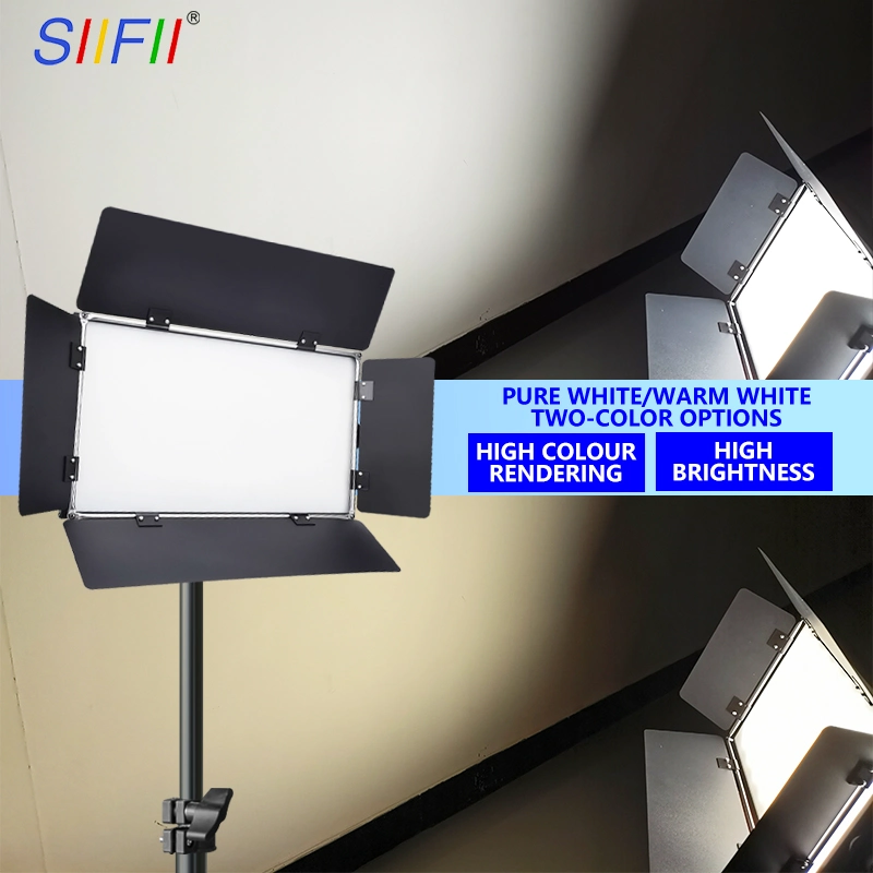 Bi-Color with 256PCS Professional Photographic Panel Lights Soft Panel Light Portable TV Video Studio Equipment Follow Spot