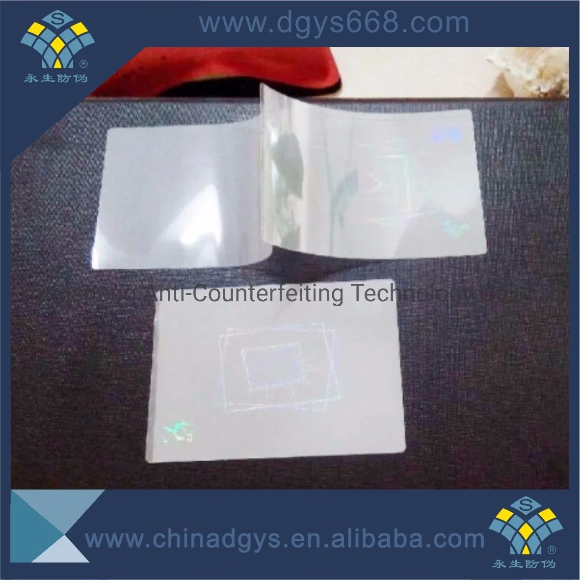 Carte d'ID overlay holographique transparent Film de plastification hologramme