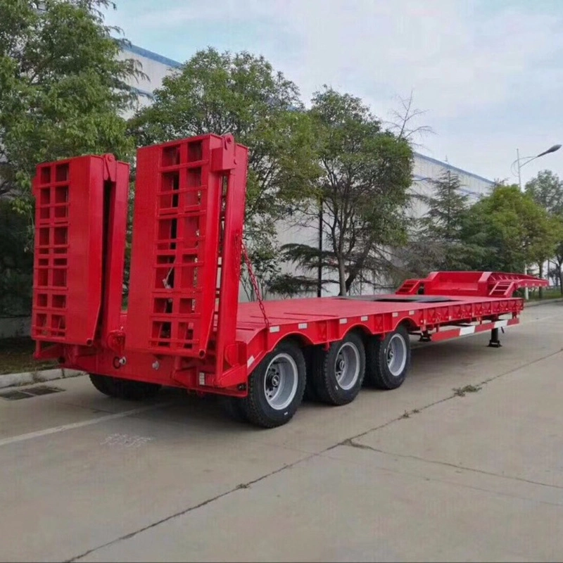 Einachs Semi-Trailer angetriebene 48FT 2 Achsen Special Drop Deck Semi Anhänger