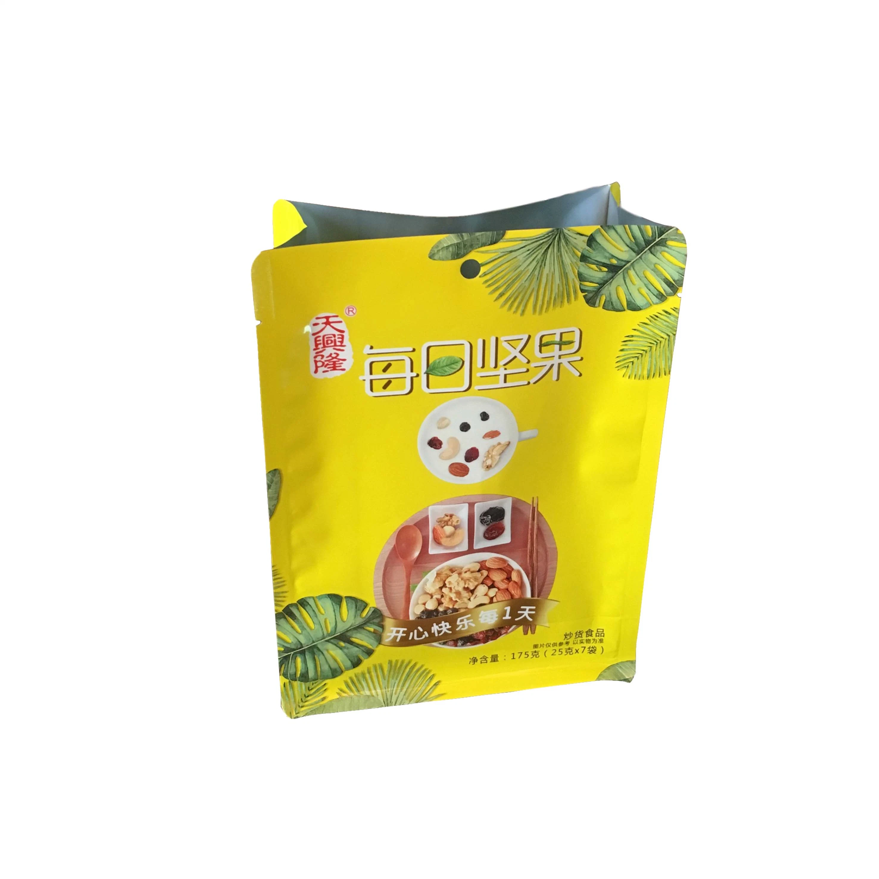 Factory Direct Price Snack Flat Bottom Pouch Food Packaging Products for Nuts Candy Packaging with Zipper Plastic Packaging Bag