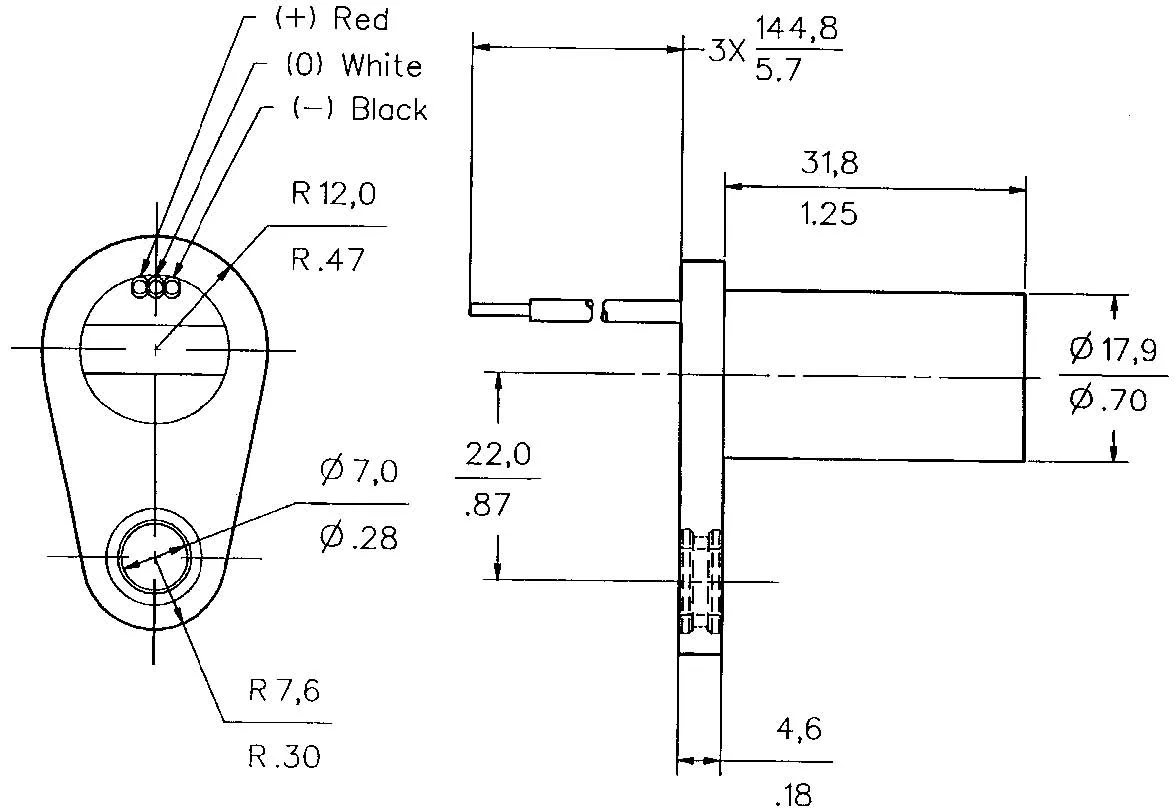 Sensor de velocidad del motor de automóvil transmisor transductor Gvs-H-03 Vehículo ABS