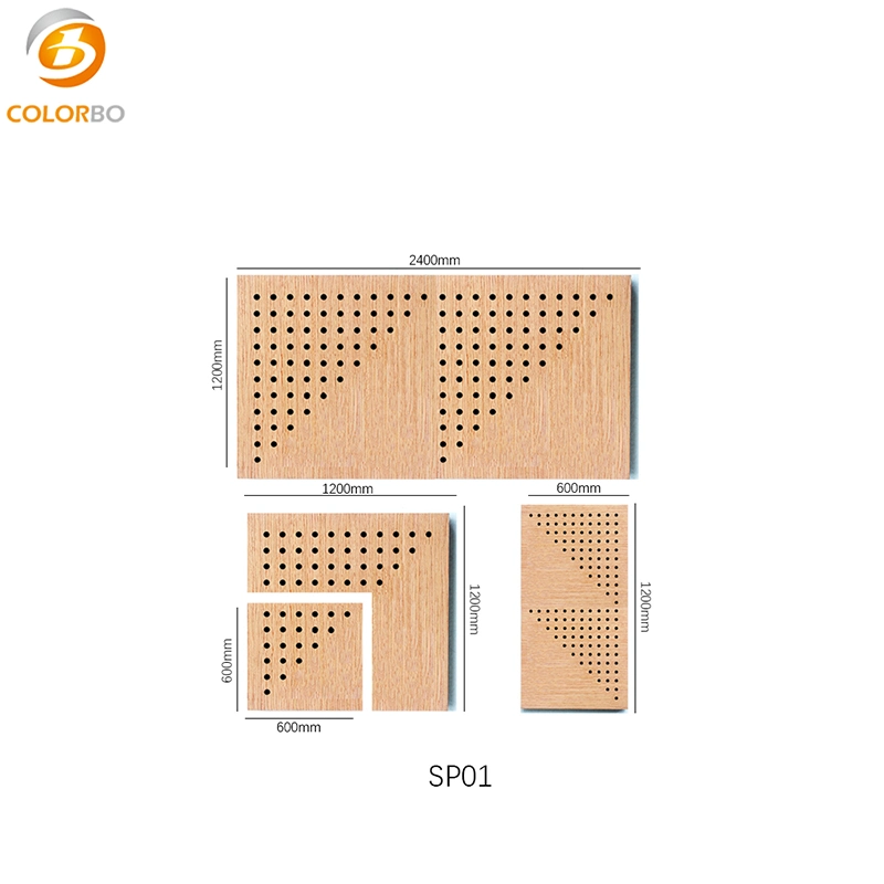 Eco Friendly Acoustic Natural Wooden Surface Room Acoustic Panel