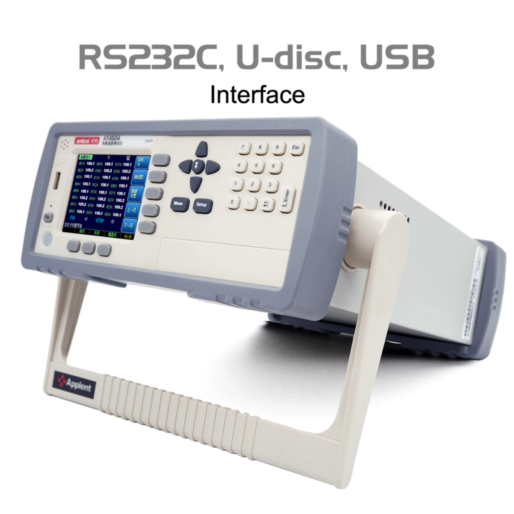 Registrador de datos de temperatura RS232 interfaz y USB (AT4524)