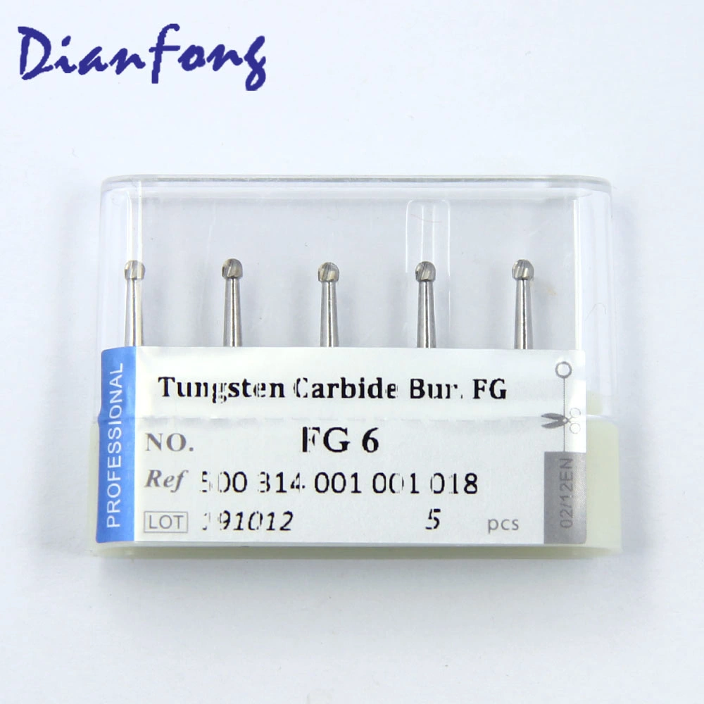 FG6 CE ISO high speed round dentist bur ISO 500 314 001 001 018