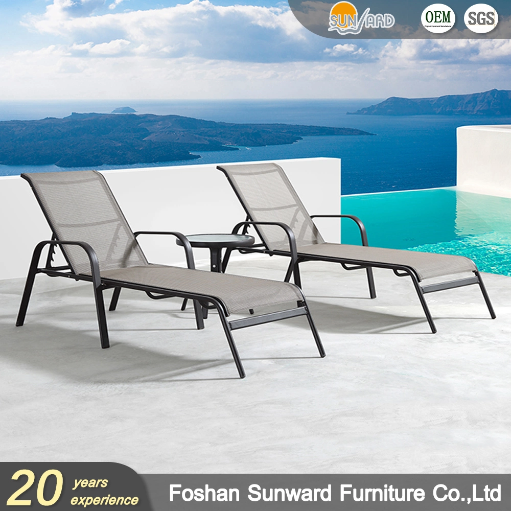 Hot Sale Outdoor Leisure Wholesale/Supplier Patio Customized Beach Side Sunbed