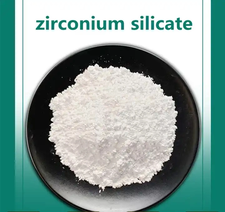 Zrsio4 silicato de zirconio micronizado 5 micras de silicato de zirconio blanco en polvo de cerámica sanitaria