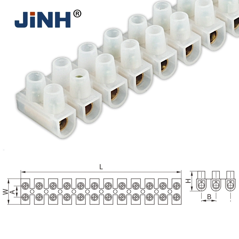 380V 15un bornier à vis en plastique électrique bandes pour le connecteur de câblage