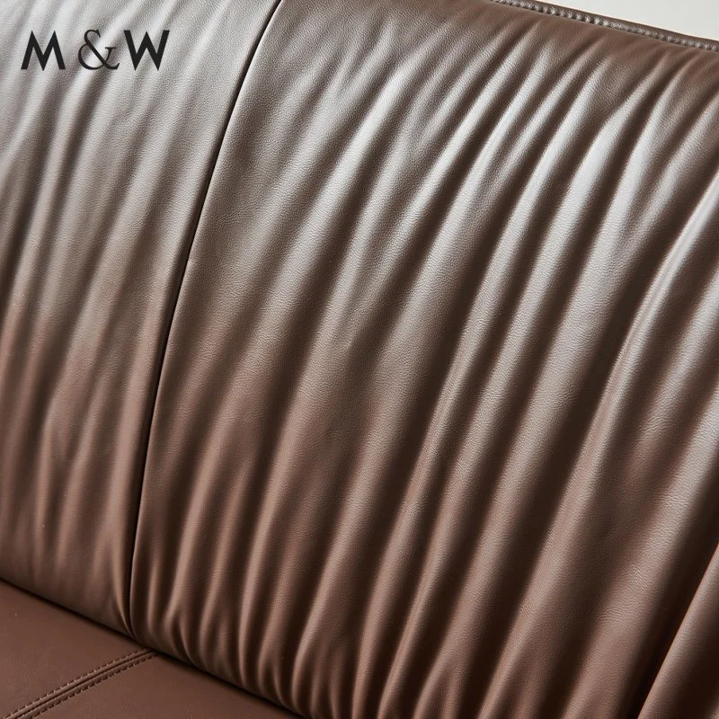 M&amp;W asientos profundos Diseño moderno Diseño Luxury Leather Sets Oficina de sofá Habitación Sofá