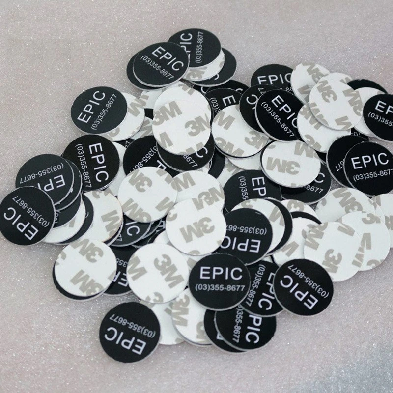 Em4305 T5577 Wiederbeschreibbare 125kHz PVC Token RFID ID unbeschriftete Münze Tag rund Durchmesser 20mm 22mm 25mm RFID 125kHz Disc Tag NFC Round Card