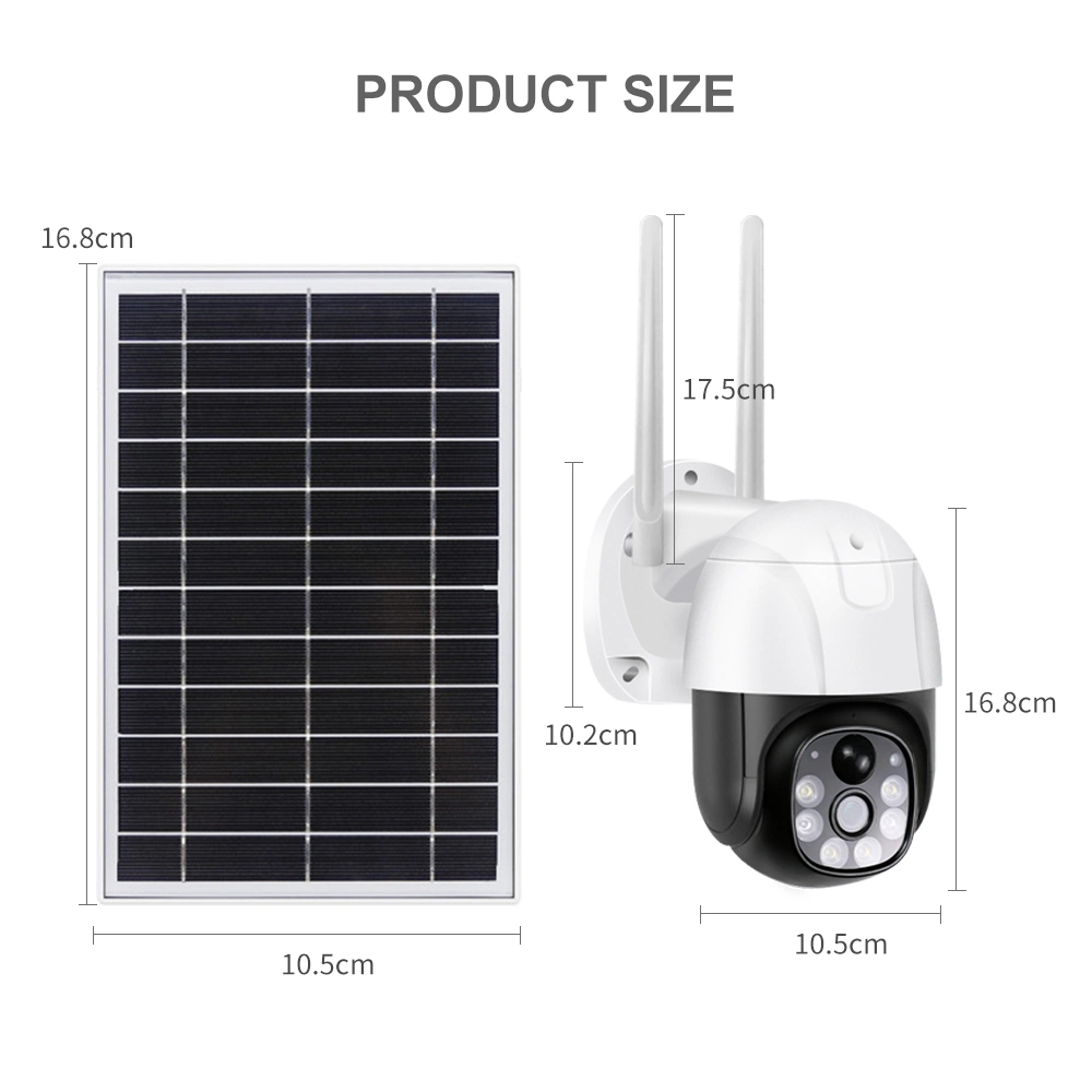 WiFi Wireless Solar Power Camera WiFi CCTV Security IP Camera Outdoor Support 128 Memory Card