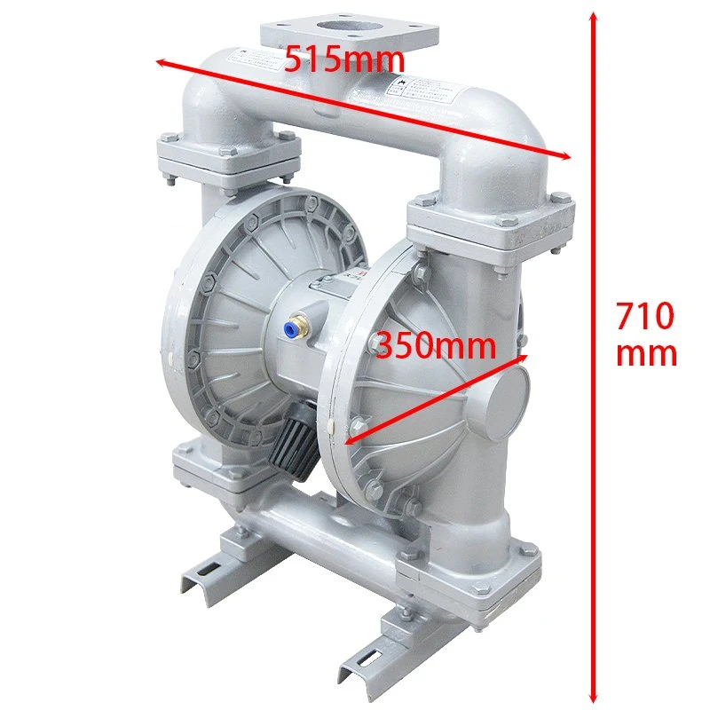 Qby-50 bomba de diafragma doble neumática mediana de acero inoxidable plástico de ingeniería