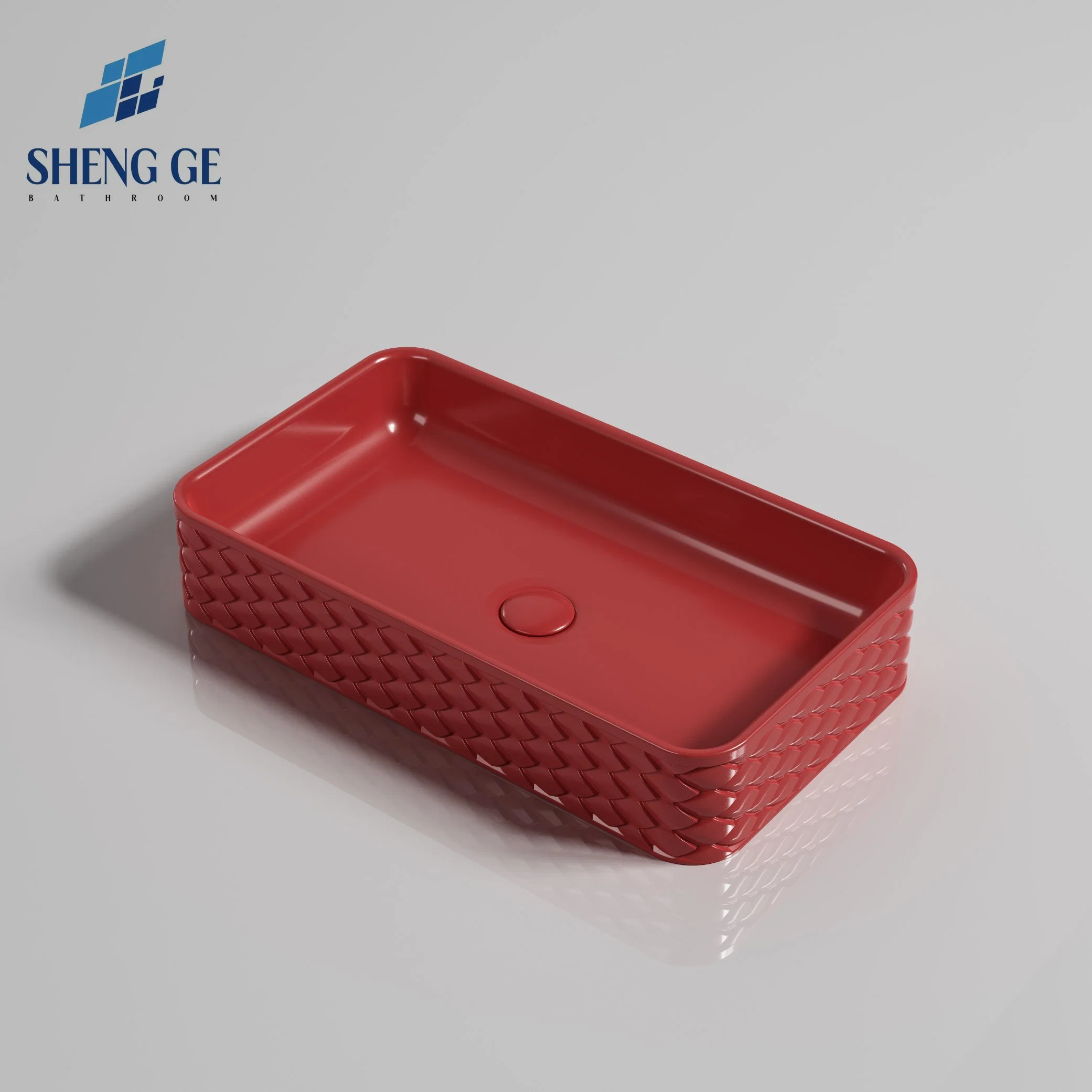 Chaozhou Sanitary Ware Sink Factory Single Over Counter Ceramic Wash Basin