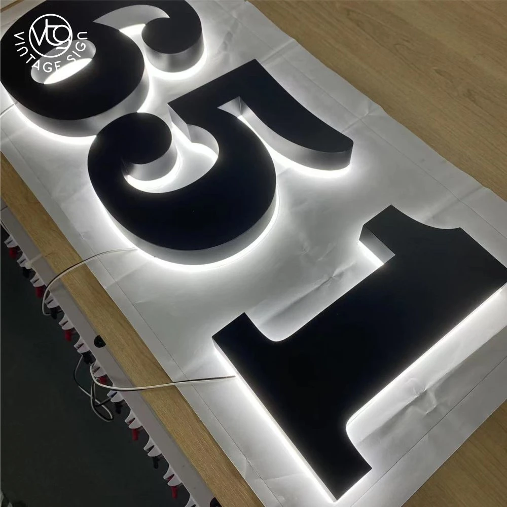 3D Back Light Letters Advertising Acrylic LED Letter Sign