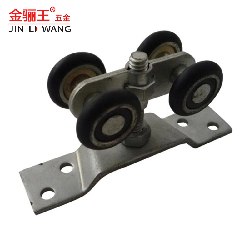 Metal Sliding Track Roller Guide 4 Wheels for Hanging Door Bifold Folding Door