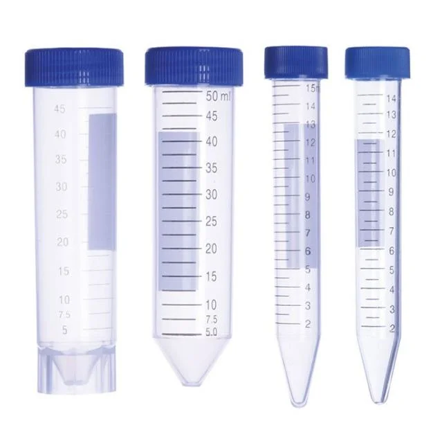 Equipos de laboratorio 2ml/5ml/15ml/50ml con tapa de rosca de plástico desechables tubo de centrífuga de Micro