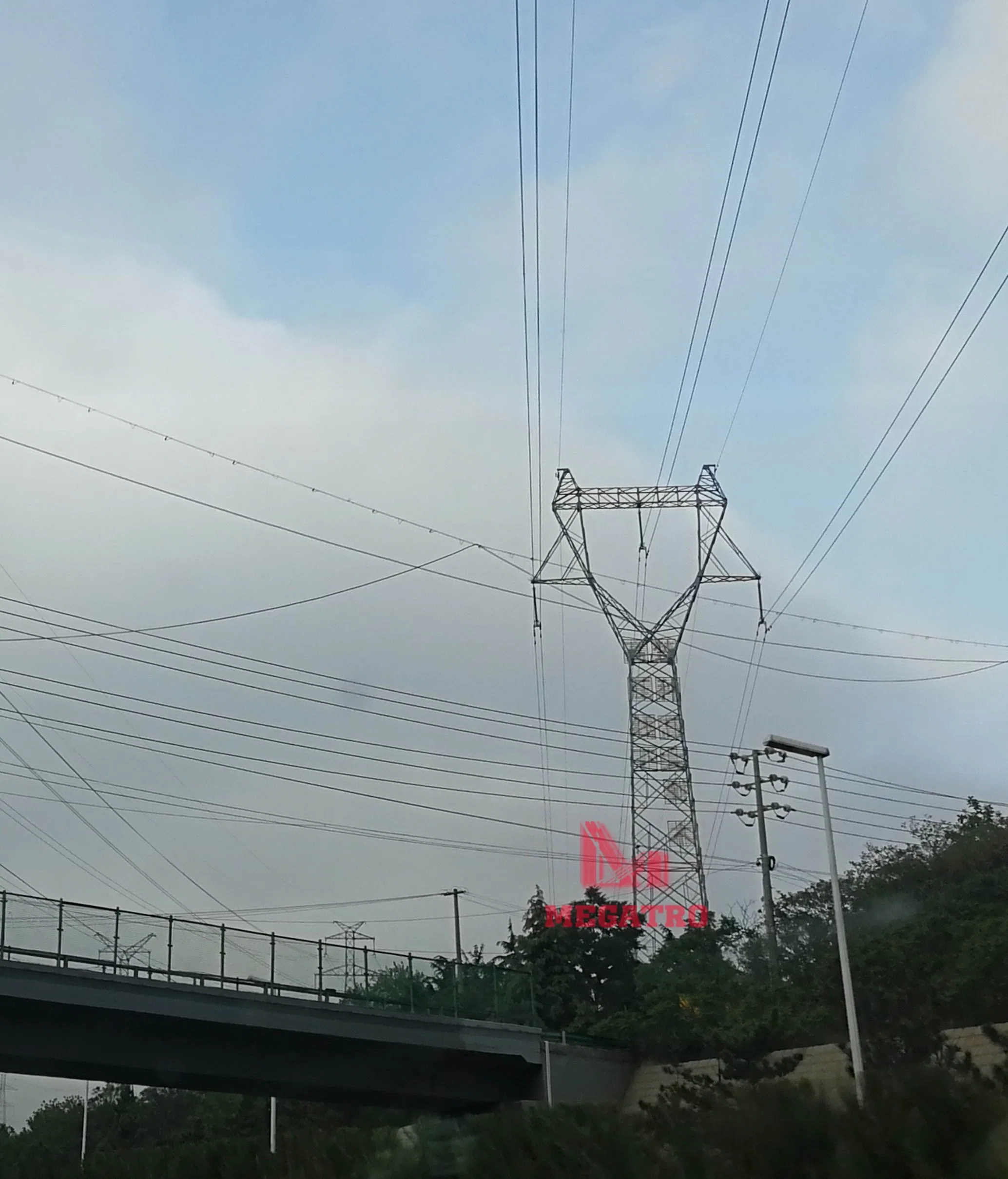 Megatro Power 220kv Transmission Line Z2 Suspension Lattice Tower