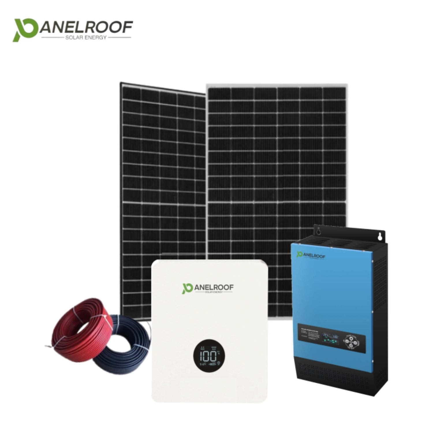 Panelroof un grado 3kw 5kw 10kw 20kw 30kw a 50kw sistema fuera de la red