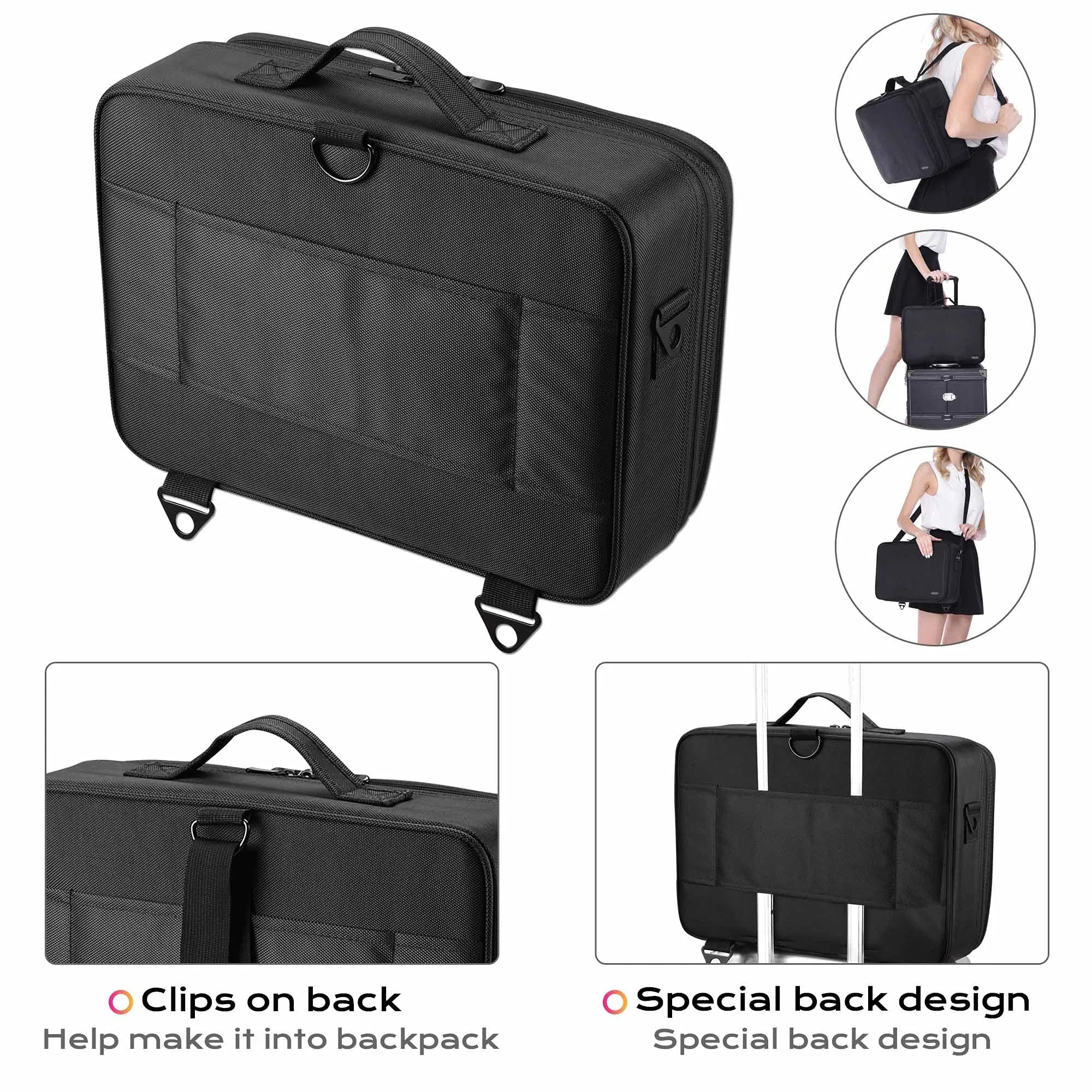 Makeup Case Large Makeup Bag Travel Cosmetic Organizer Storage Case