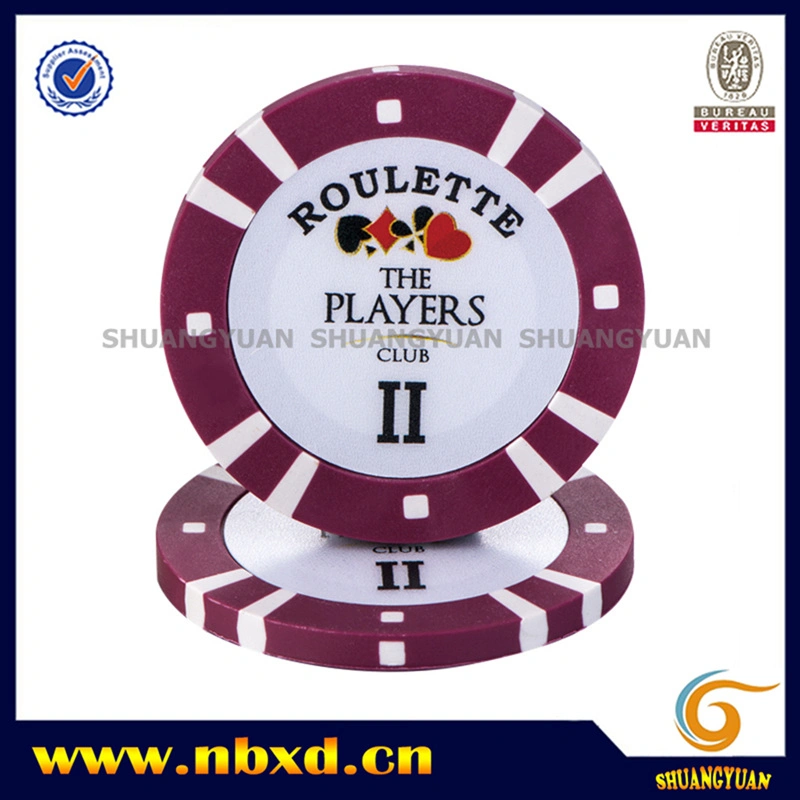 8g 2color Pure Clay Poker Chip with Customize Sticker