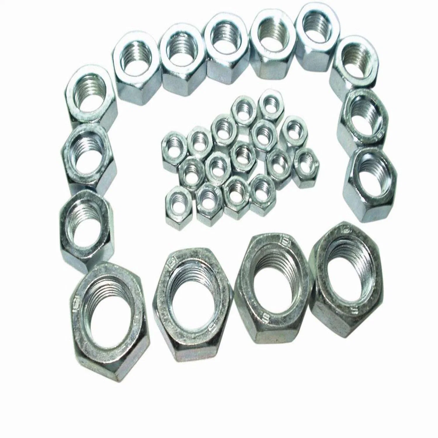 Carbon Steel DIN934 Zinc Plated Hexagon Hex Nuts M12 Fastener