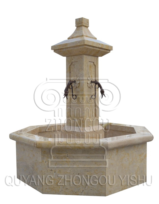 Marble Stone Carving Water Fountain, Garden Decoration