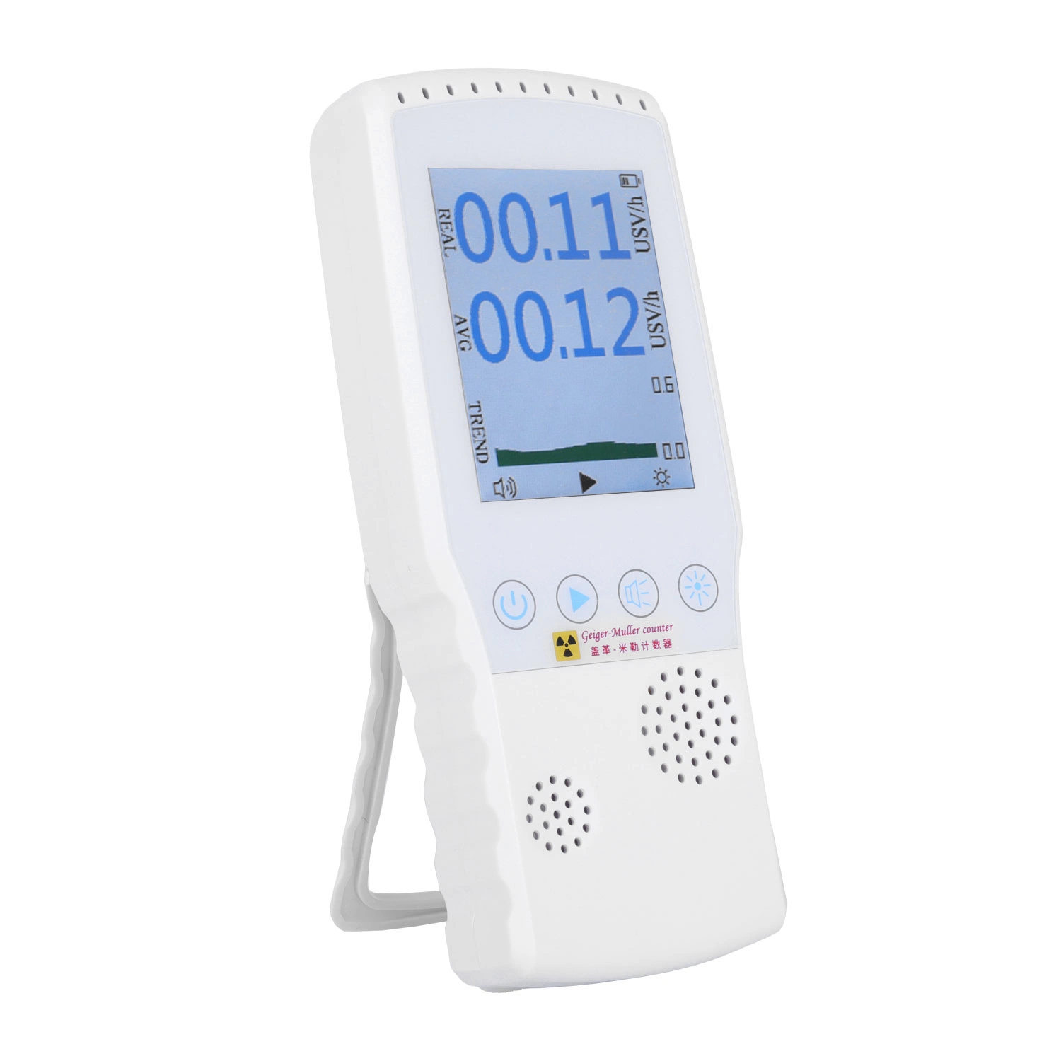 2023 Geiger Muller Tube Counter Dosimeter 2500mAh Rechargeable Lithium Battery Emf Nuclear Food Radiation Meter Detector Radiometer for Radiation Measurement