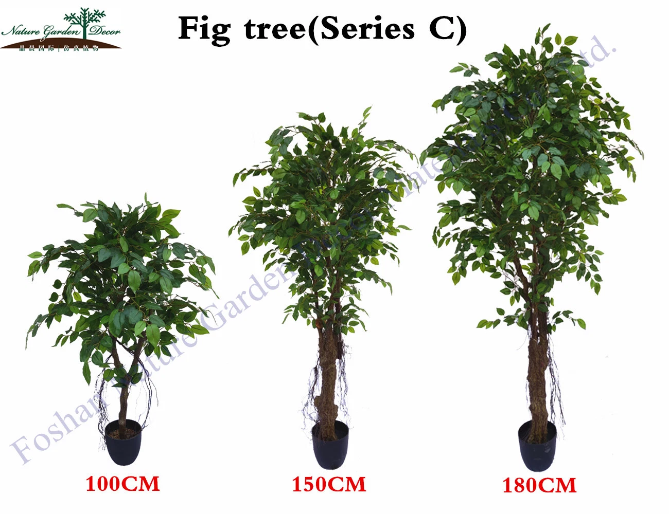 معمل بانيان كبير ذو لون أبيض بطول 10 أقدام للديكور أبيض مصطنع شجرة ficus