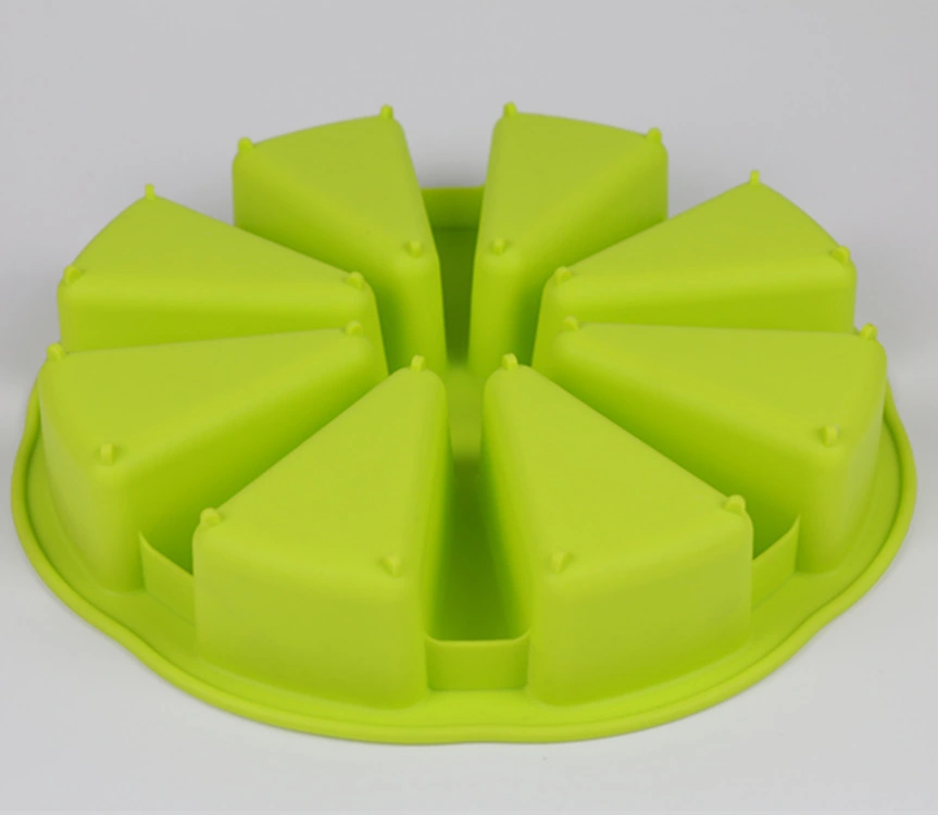 8 Holes Bakeware Cake Pan Silicone Cupcake Triangle Cakes Mould