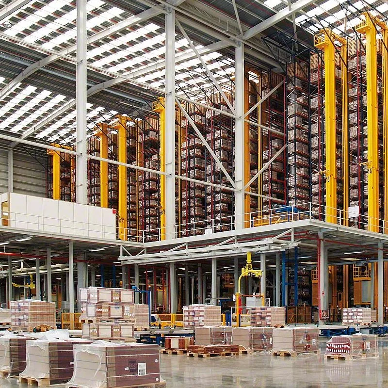 Steel Structure Storage Stacker Crane Racking Automated Warehouse Automation System Mini Load Asrs with Plastic Pallet (Automatic Storage Retrieval System)