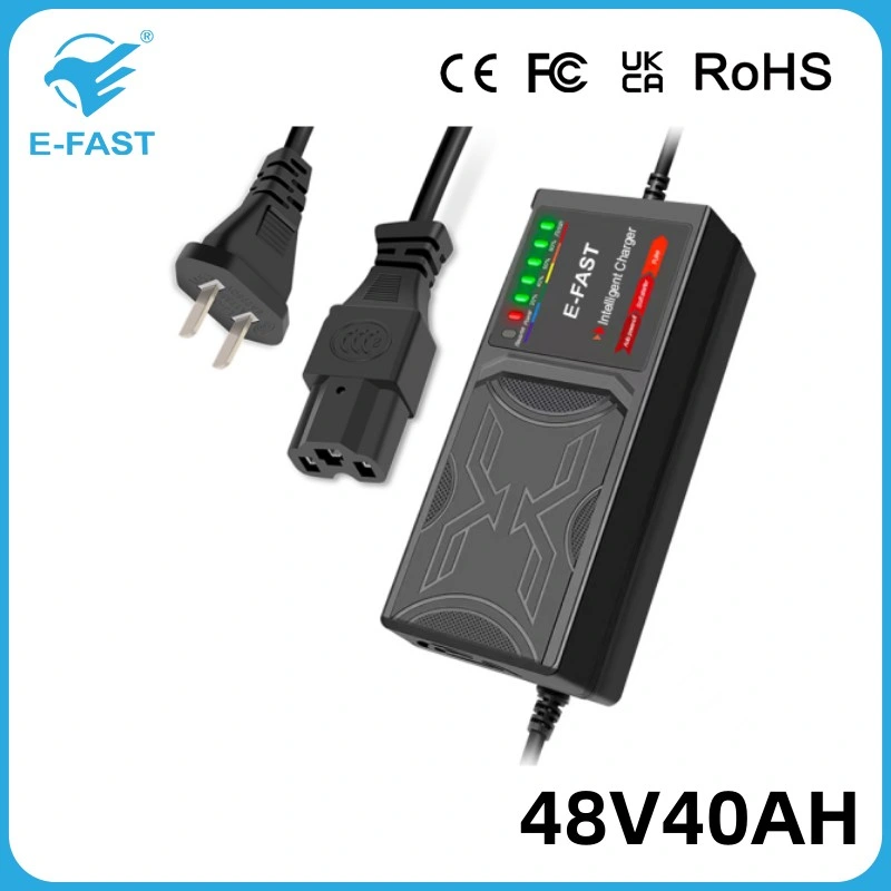 48V40ah New Lead-Acid Start Stop Rechargeable Pulse Battery Charger for E-Bicycle Scooters