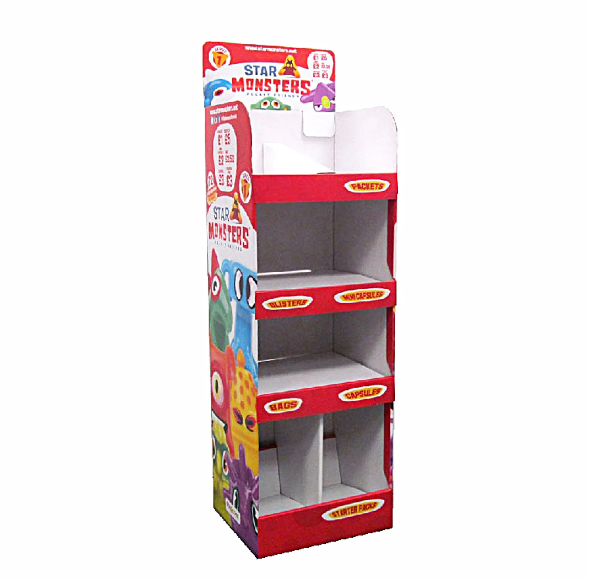 Original Factory Cardboard Pop Branding Candy Display Stand for Retail