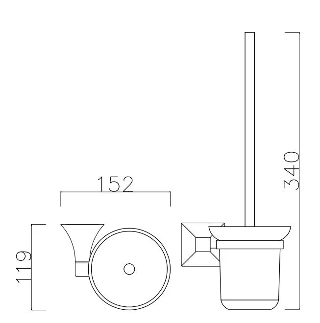 Baño Metal Limpieza inodoro Cuenco cepillo pared montado inodoro de latón Cepillo con soporte