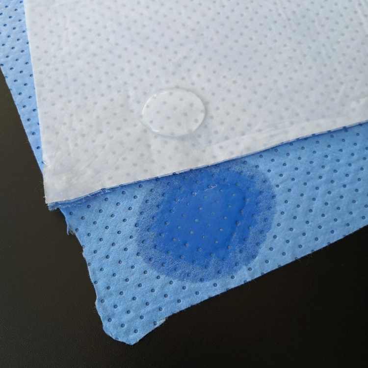 Película PE estratificados Smpe Hidrofílico Nonwoven Fabric para capa cirúrgica descartáveis