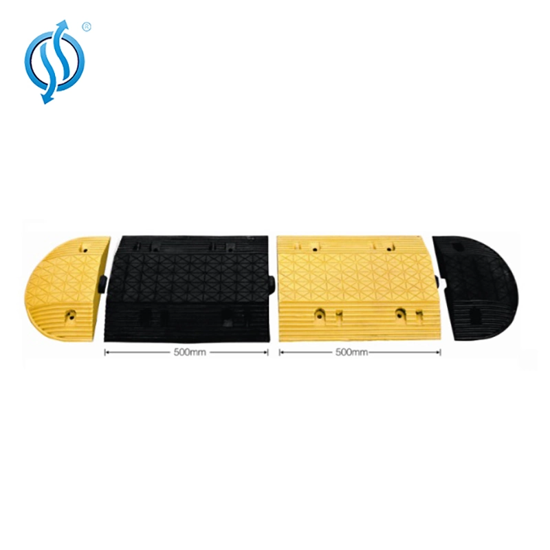 Yellow & Black 50mm Height Arrow Road Speed Hump