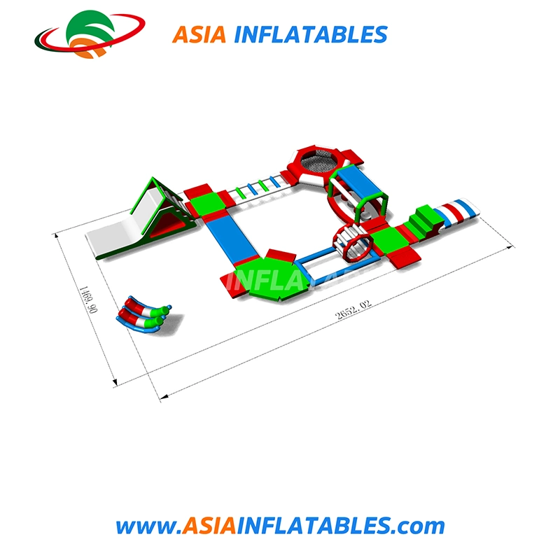 Professional Customized Inflatable Water Park Games with Obstacle Course